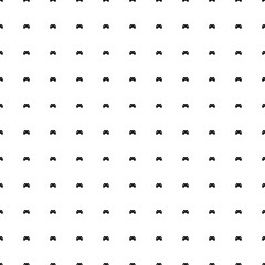 Poster - Square seamless background pattern from black joystick symbols. The pattern is evenly filled. Vector illustration on white background