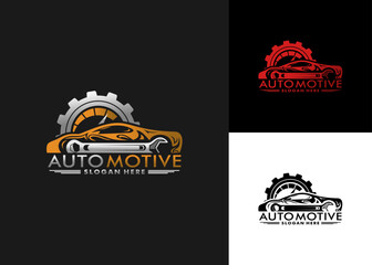 Wall Mural - Car Garage Premium Concept Logo Design, Auto speed logo vector inspiration