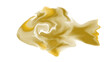 金色の魚（透明感のある涼しげな魚のイラスト）