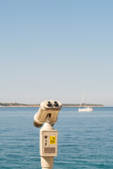 Wall Mural - coin operated binoculars