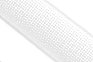 Aufkleber - halftone wave white and grey abstract background  use for illustration business design and technology