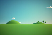 Minimalistic Simple Nature Landscape With A Lot Of Copy Space - Minimalistic Nature Landscape - Minimalistic Nature Landscape Copy Space Background Wallpaper Created With Generative AI Technology