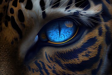 Blue eyes tiger