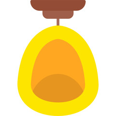 Canvas Print - Egg Chair Icon