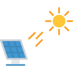 Canvas Print - Solar Power Icon