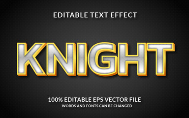 Wall Mural - Knight editable text effect