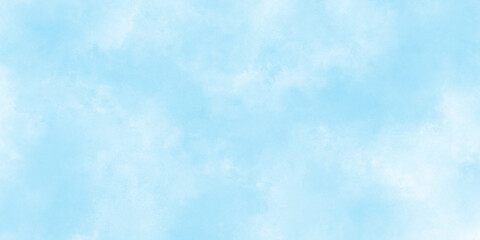 Wall Mural - Abstract Watercolor shades blurry and defocused Cloudy Blue Sky Background, blurred and grainy Blue powder explosion on white background, Classic hand painted Blue watercolor background for design.