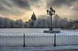 View of St. Isaac's Cathedral in winter