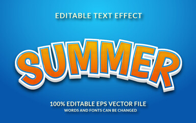 Wall Mural - Summer Editable text effect