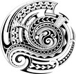 Polynesian ethnic style tattoo