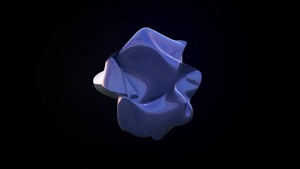 abstract blue matter sphere animation.