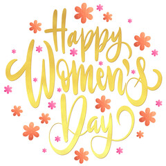 Wall Mural - International womens day illustration. 8 march womens day celebration background