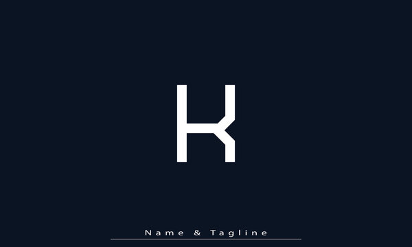 Alphabet letters Initials Monogram logo K 