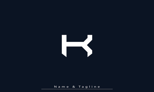 Alphabet letters Initials Monogram logo K 