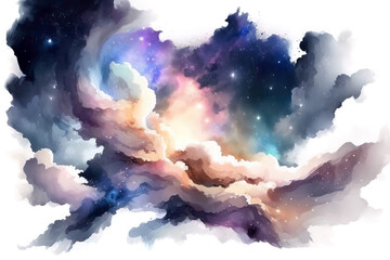 Wall Mural - abstract space nebulae background