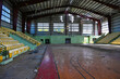 Caribbean Sports Hall after a Hurricane - Hurricane damage in the Caribbean - Hurricane Maria 2017 - FEMA management issues - Poor Federal Government response..
