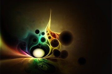 Poster - Abstract background with color splashes