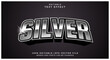 © Artzi - Editable text style effect - Silver text style theme.