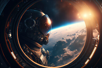 Wall Mural - space cinematic wallpaper, ai-generated