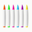 © Олейник Александр - A set of colorful markers. Vector illustration.