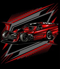  drag Racing Car, isolated on black background, for t-shirt business, digital printing, screen printing ,and poster