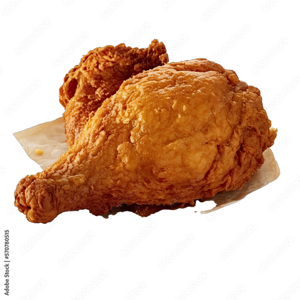 ภาพประกอบ Stock Fried chicken Design Elements Isolated on Transparent ...