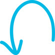 Hand drawn arrow black sign or symbol element doodle design