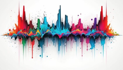 colorful wave wallpaper 09