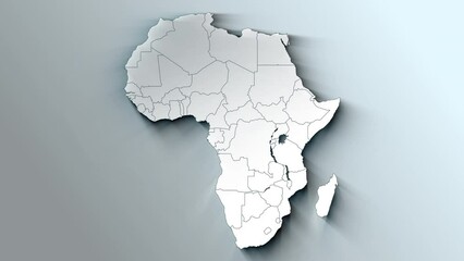 animated africa continent map