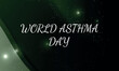 World Asthma day is observed each year in May. Vector illustration.