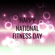 © ангелина ковальчук - National Fitness Day . Geometric design suitable for greeting card poster and banner