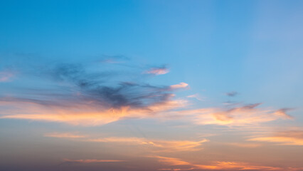 Wall Mural - sky sunset cloud color background