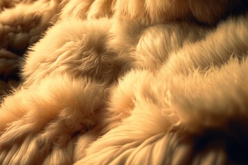 a furry backdrop with a shaggy texture. hairy skin texture detail. Generative AI