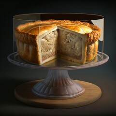 Canvas Print - Pork pie illustration