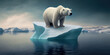 Polar Bear under water, Generative AI
