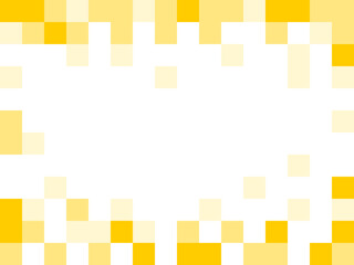 Pixelated Abstract Yellow Background Texture with Pixels and an Aspect Ratio of 4:3. Vector Image.