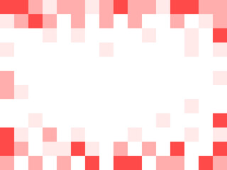 Poster - Pixelated Abstract Red Background Texture with Pixels and an Aspect Ratio of 4:3. Vector Image.