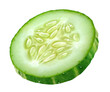 © ChaoticDesignStudio - Isolated slice of fresh cucumber