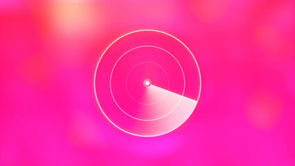 Poster - Radar screen animated colorful background. Motion. Visualization of online searching system.