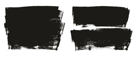 Poster - Flat Sponge Thick Artist Brush Long Background Mix High Detail Abstract Vector Background Mix Set 