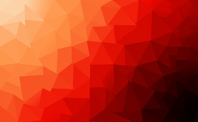 Poster - Abstract background of polygons on multi colour gradient background.