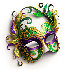 Mardi gras festive carnival mask