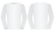 © marijaobradovic - Long sleeve white t shirt. vector illustration