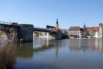 Canvas Print - Main bei Kitzingen