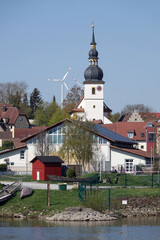 Fototapete - Kirche in Mainstockheim