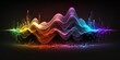 A sound wave, colorful desktop, multicolor, technology