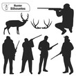 © Adopik - Vector collection of hunter forest animal silhouette