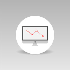 Poster - Global economic crisis vector icon Stock market
