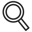 Search icon vector, png transparent background 