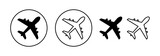 Fototapeta  - Plane icon vector for web and mobile app. Airplane sign and symbol. Flight transport symbol. Travel sign. aeroplane